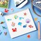 300 Pieces Ocean Sea Animal Foam Stickers Bulk Self-Adhesive Tropical Fish Sea Creature Stickers Sea Turtles for Arts Crafts Ocean Theme Party Favors Decoration Home DIY Supplies